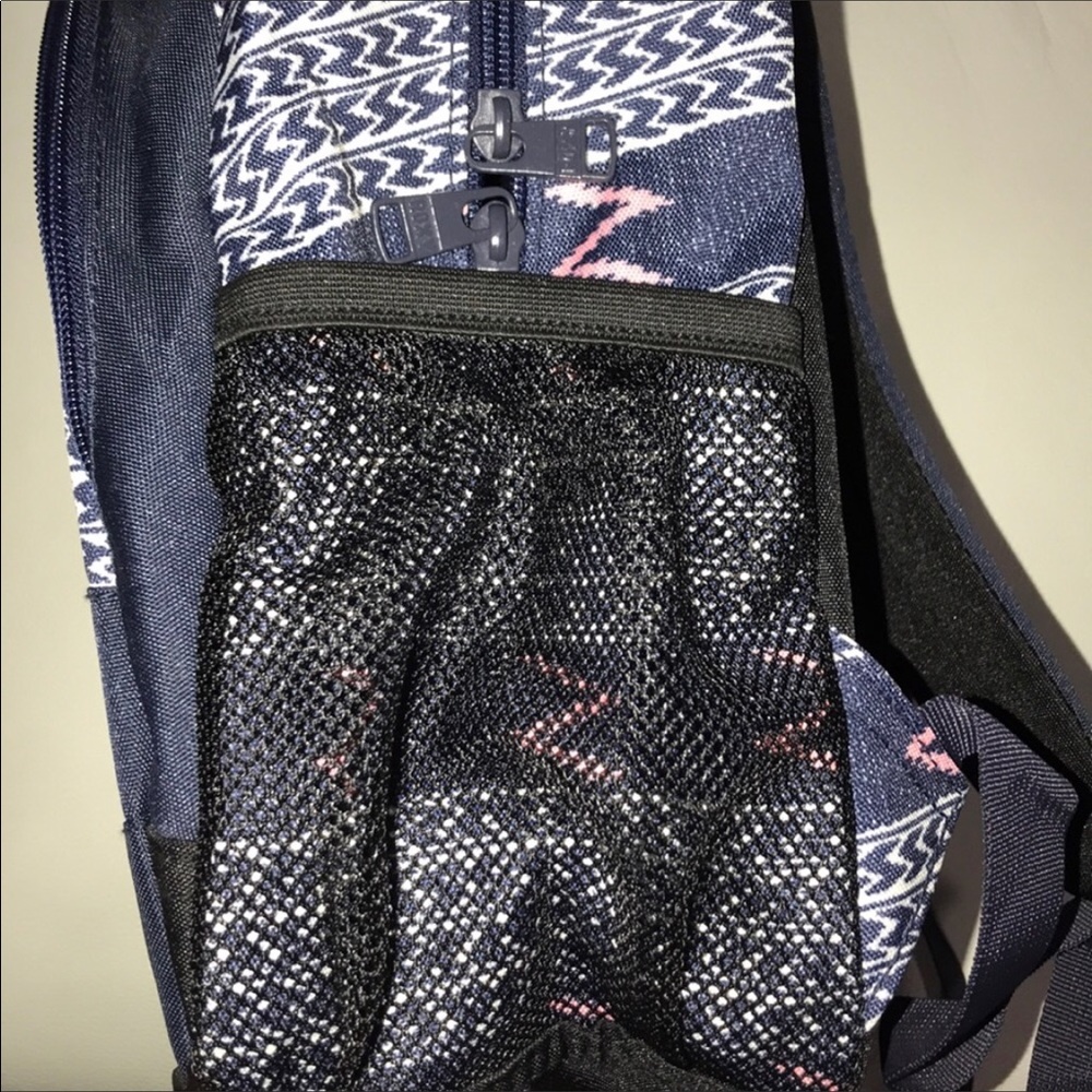 Roxy Aztec Print Navy Backpack - Picture 2 of 6